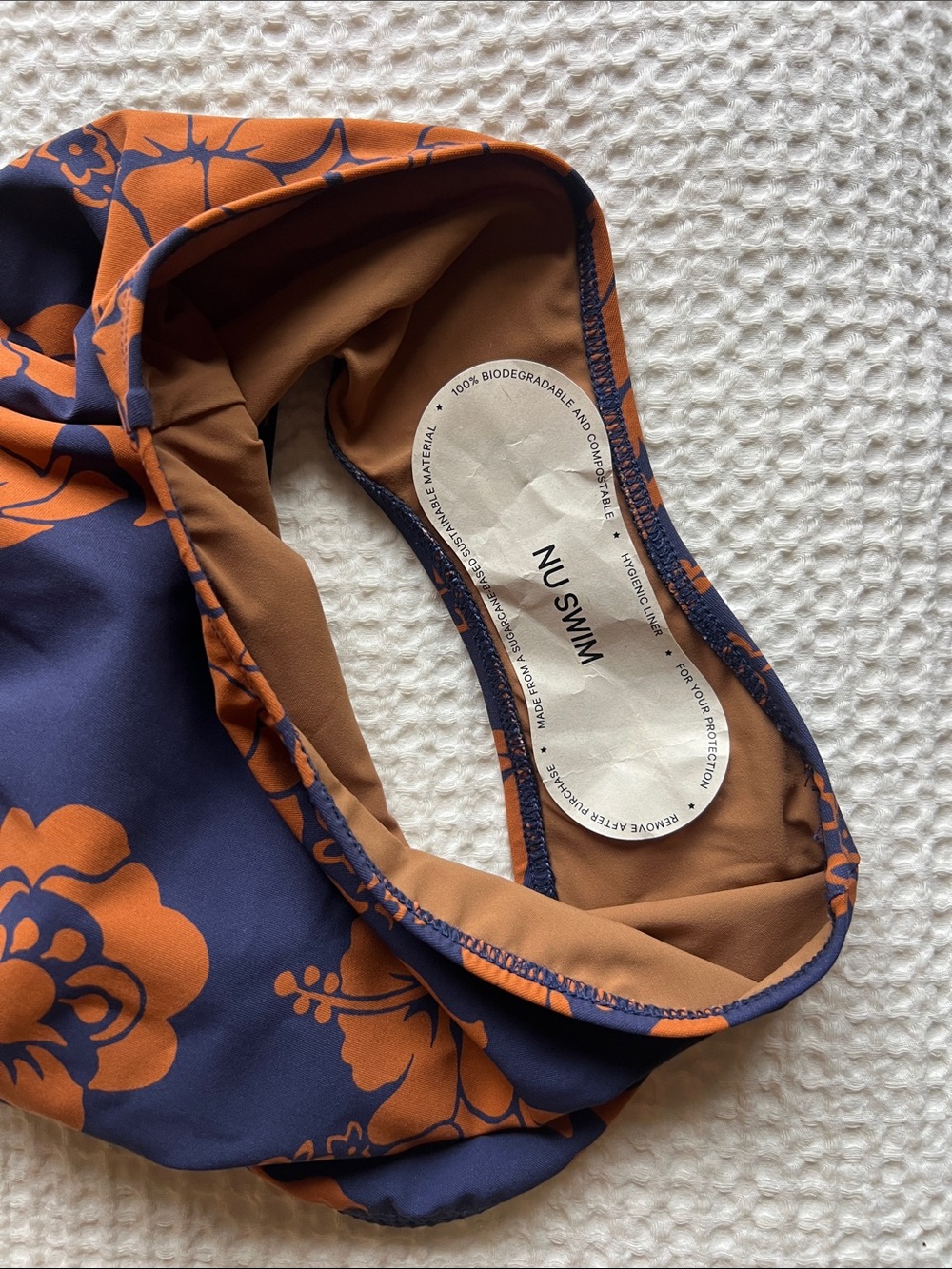 Nu Swim Navy & Rust Floral One-Piece Swimsuit - Picture 4 of 5